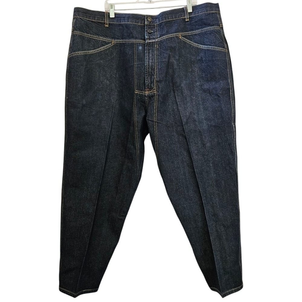 Marithe Francois Girbaud Jeans Mens 44S VTG Y2K Blue 44x29 Denim‎ Baggy Wide Leg